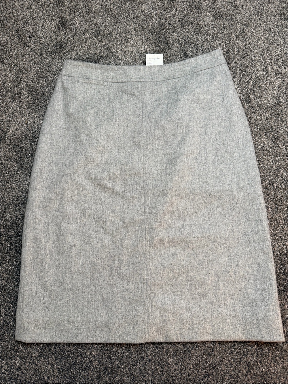 Olsen Europe Grey Virgin Wool Pencil Skirt Size 8 Lined Made in Germany - Picture 6 of 10